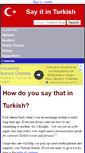 Mobile Screenshot of howtosayinturkish.com